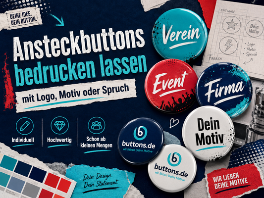 Ansteckbuttons bedrucken lassen