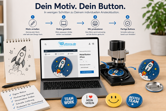Ansteckbuttons selbst gestalten Deutschland