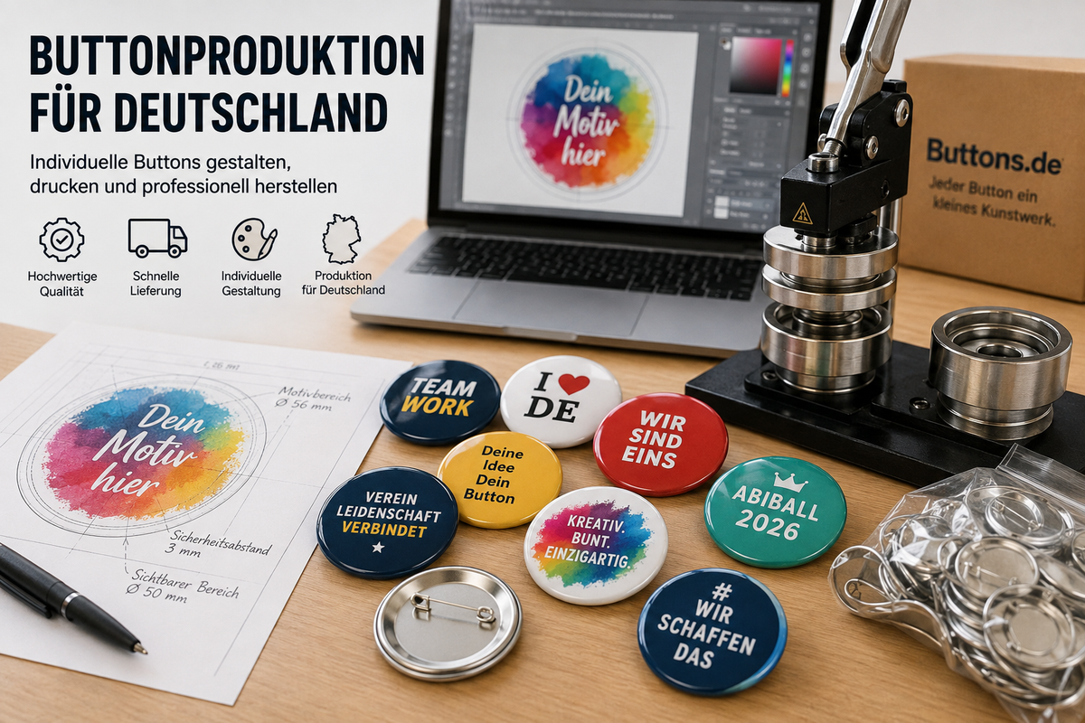 Buttonproduktion in Deutschland richtig planen