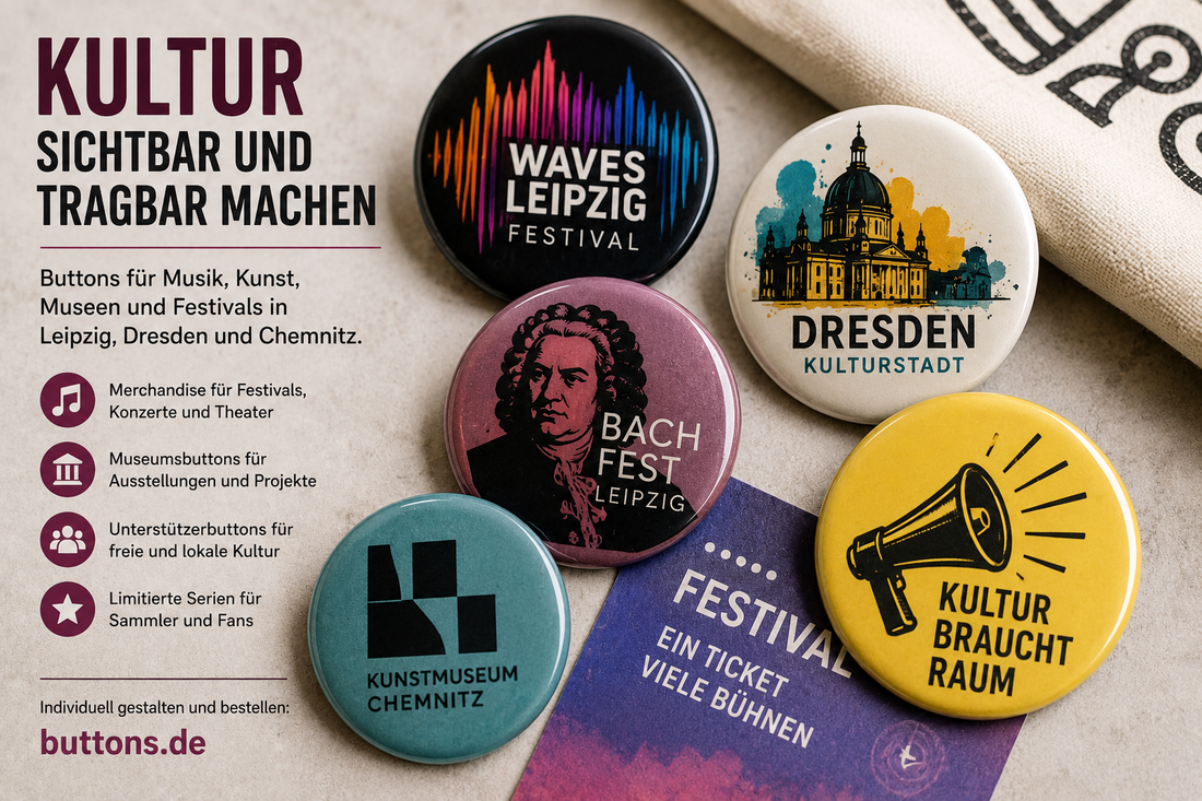 Buttons bestellen in  Sachsen