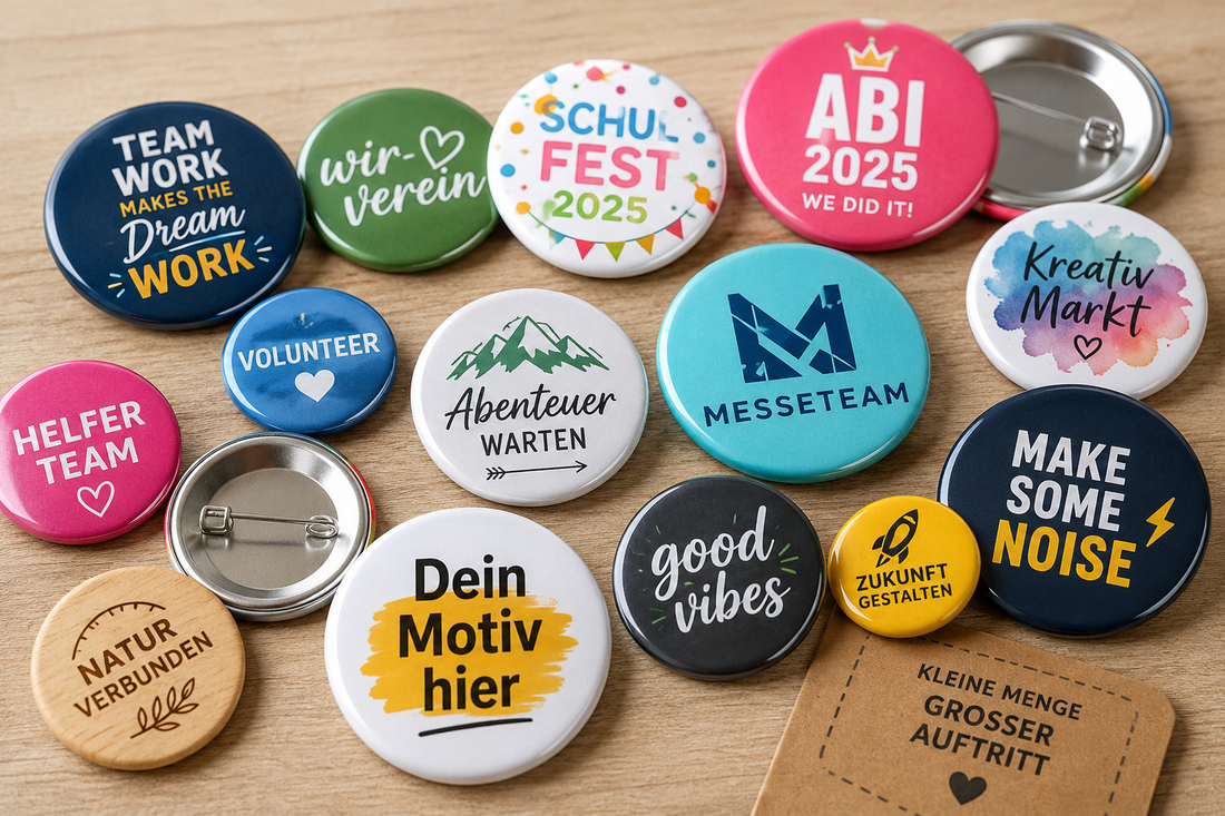 Buttons in Kleinauflage bestellen: So geht’s