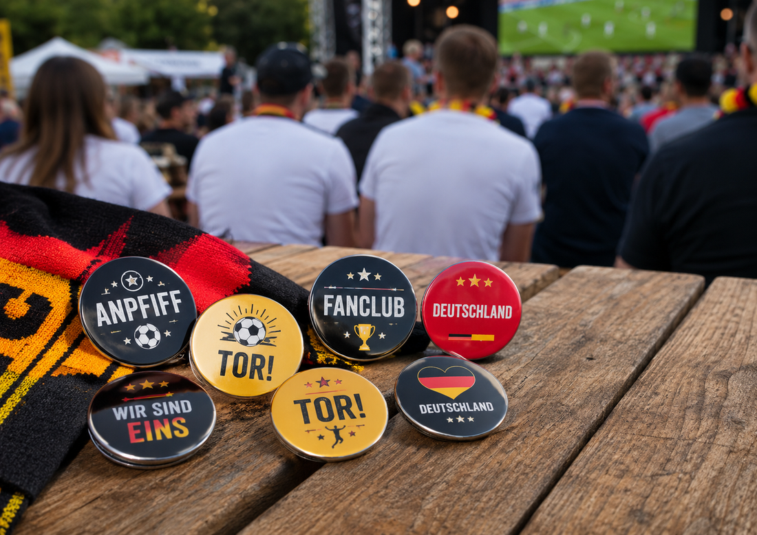 Fußball WM Deutschland Buttons und Anstecker