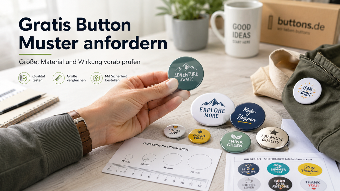 Gratis Button Muster anfordern - lohnt sich das?