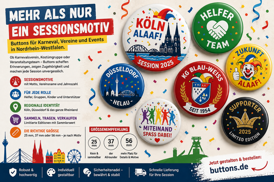 Karnevals Buttons Nordrhein-Westfalen