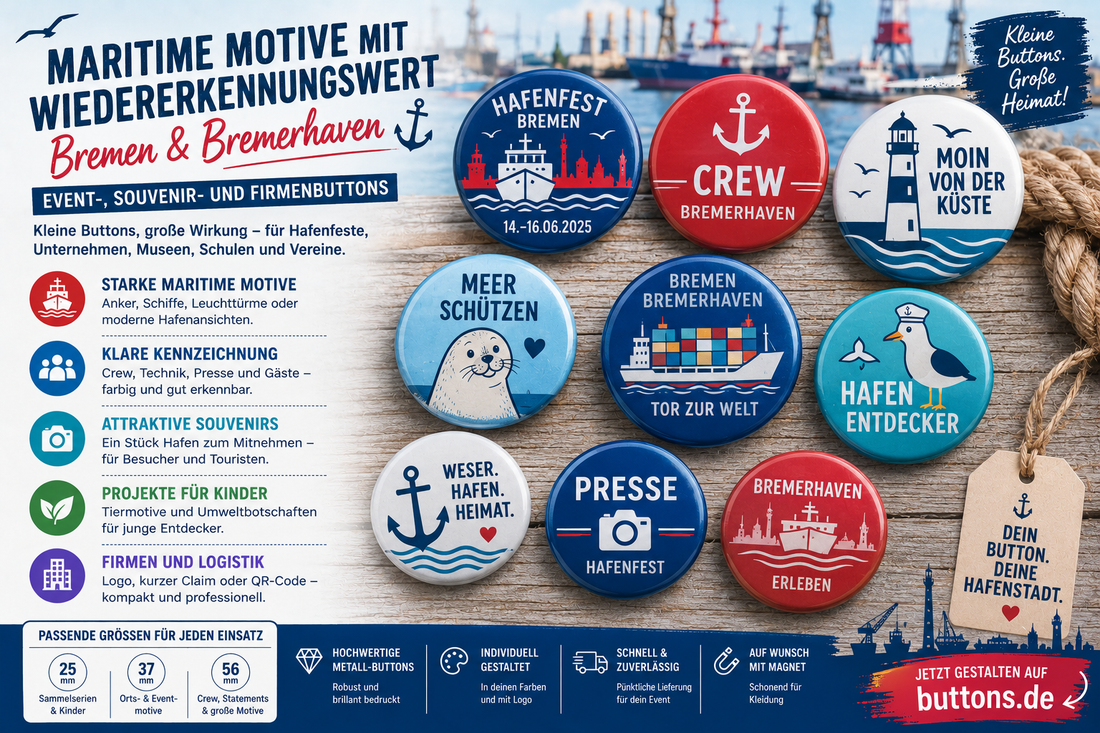 Maritime Buttons Bremen