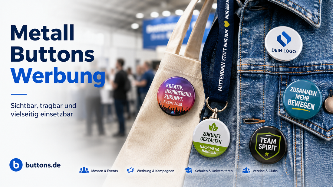 Metall Buttons Werbung mit starker Wirkung
