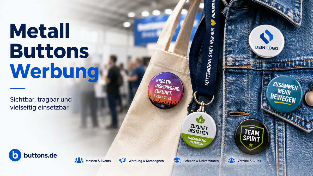 Metall Buttons Werbung mit starker Wirkung
