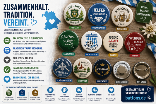 Vereinsbuttons Bayern