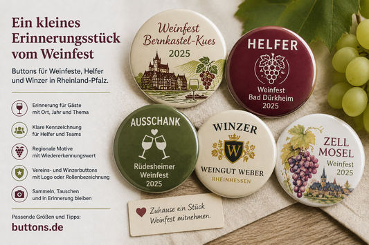 Weinfest Buttons Rheinland-Pfalz
