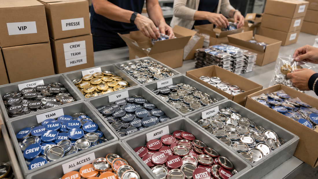 Buttonproduktion für Großveranstaltungen planen