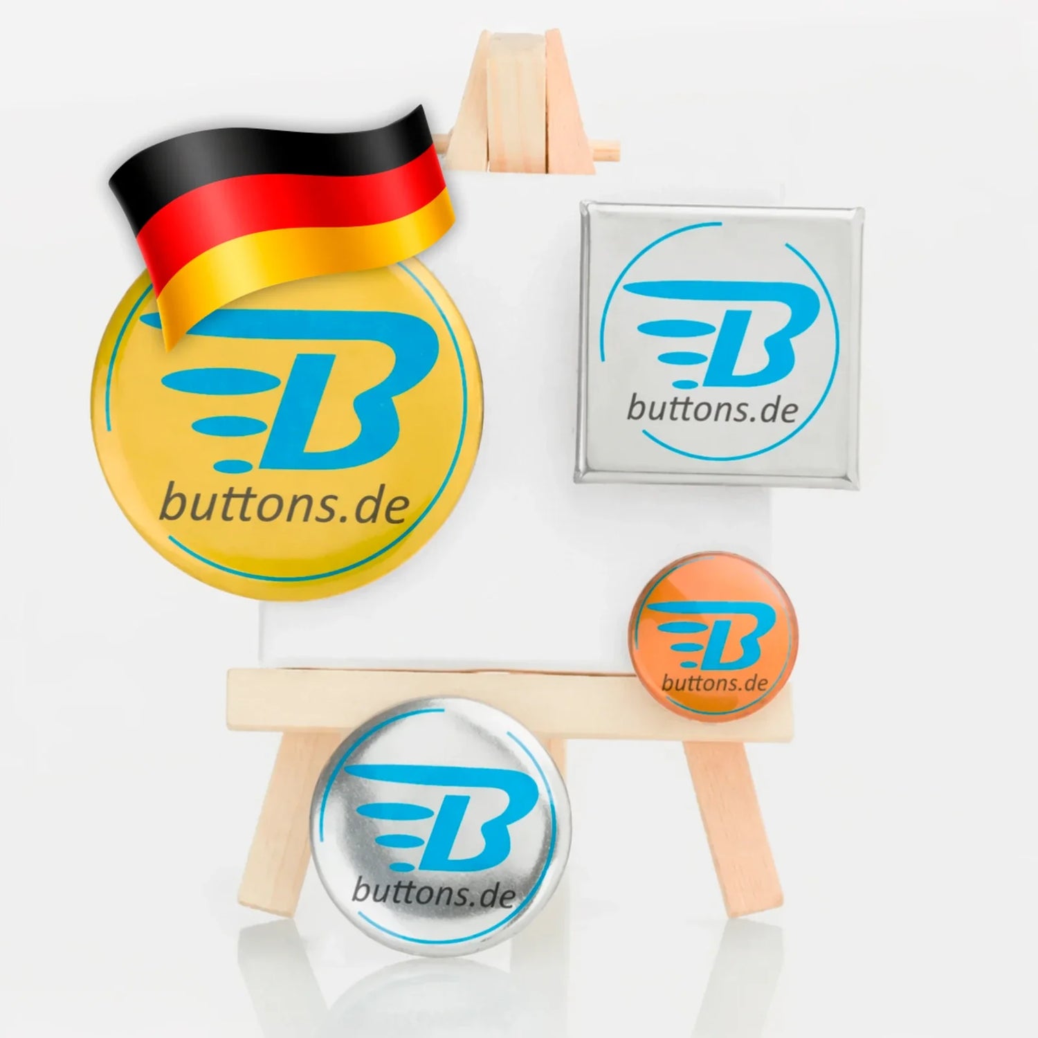 buttons in metallic optik deutschland