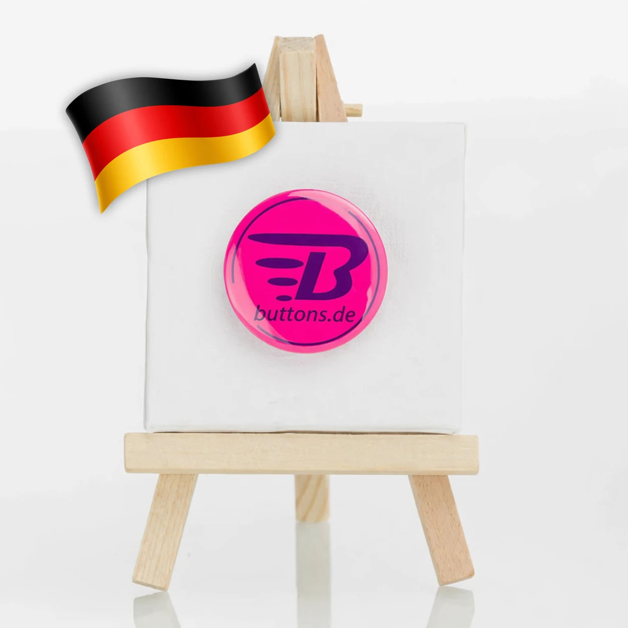 button neon pink 27mm
